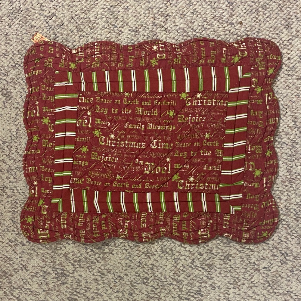 Festive Red Christmas Placemat